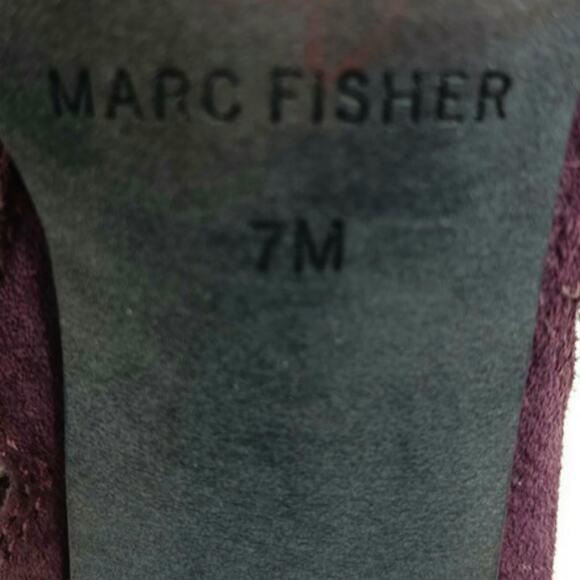 Marc Fisher Open Toe Suede Ankle Booties EUC Size 7M     FS1816 - Picture 7 of 8